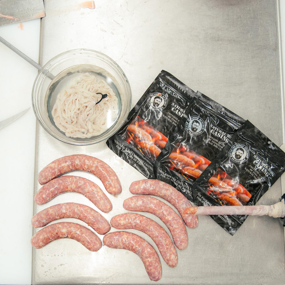Bearded Butchers hog casings suitable for pork, beef, and wild game