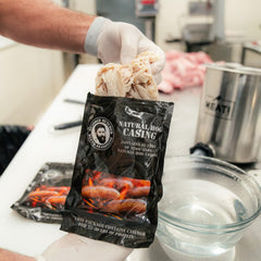 Resealable Bearded Butchers packaging keeps casings fresh between batches