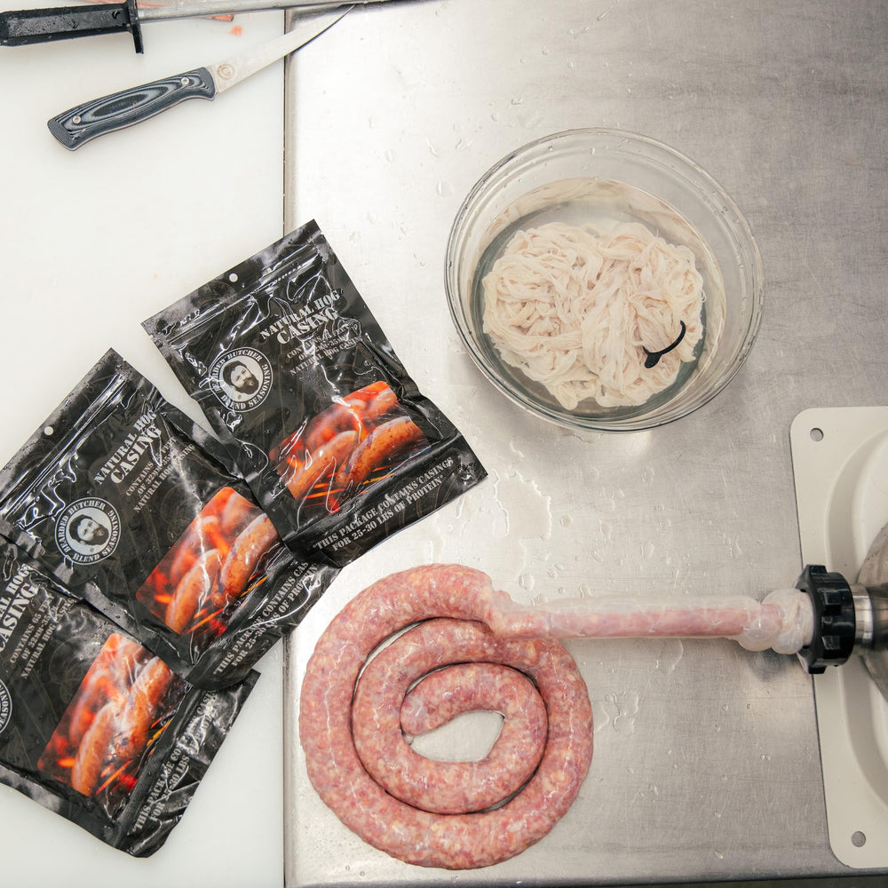 Bearded Butchers casings ready for soaking and stuffing into sausage links
