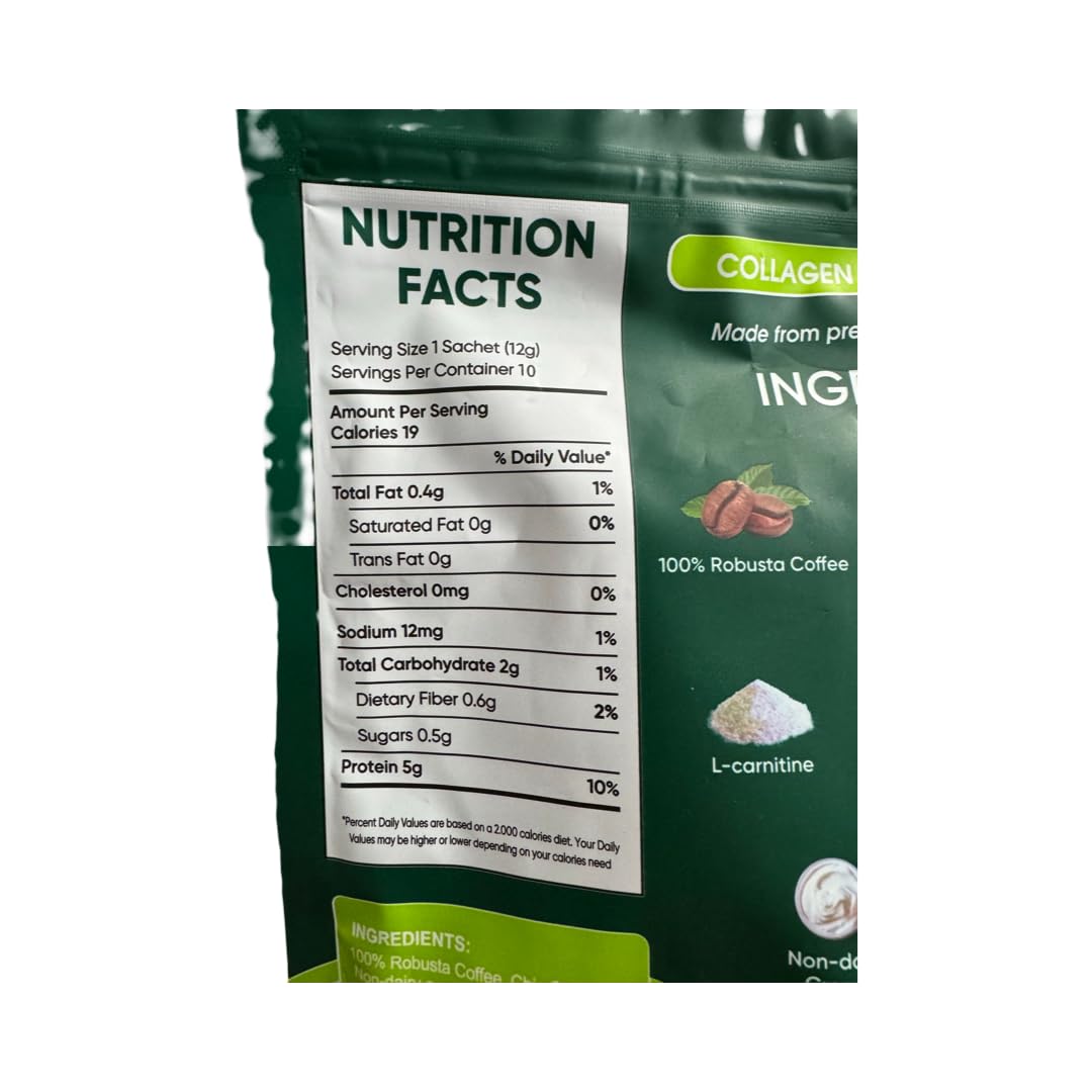 Brewing Beauty Milk FITGUM Collagen Chia Coffee into a cup with hot water