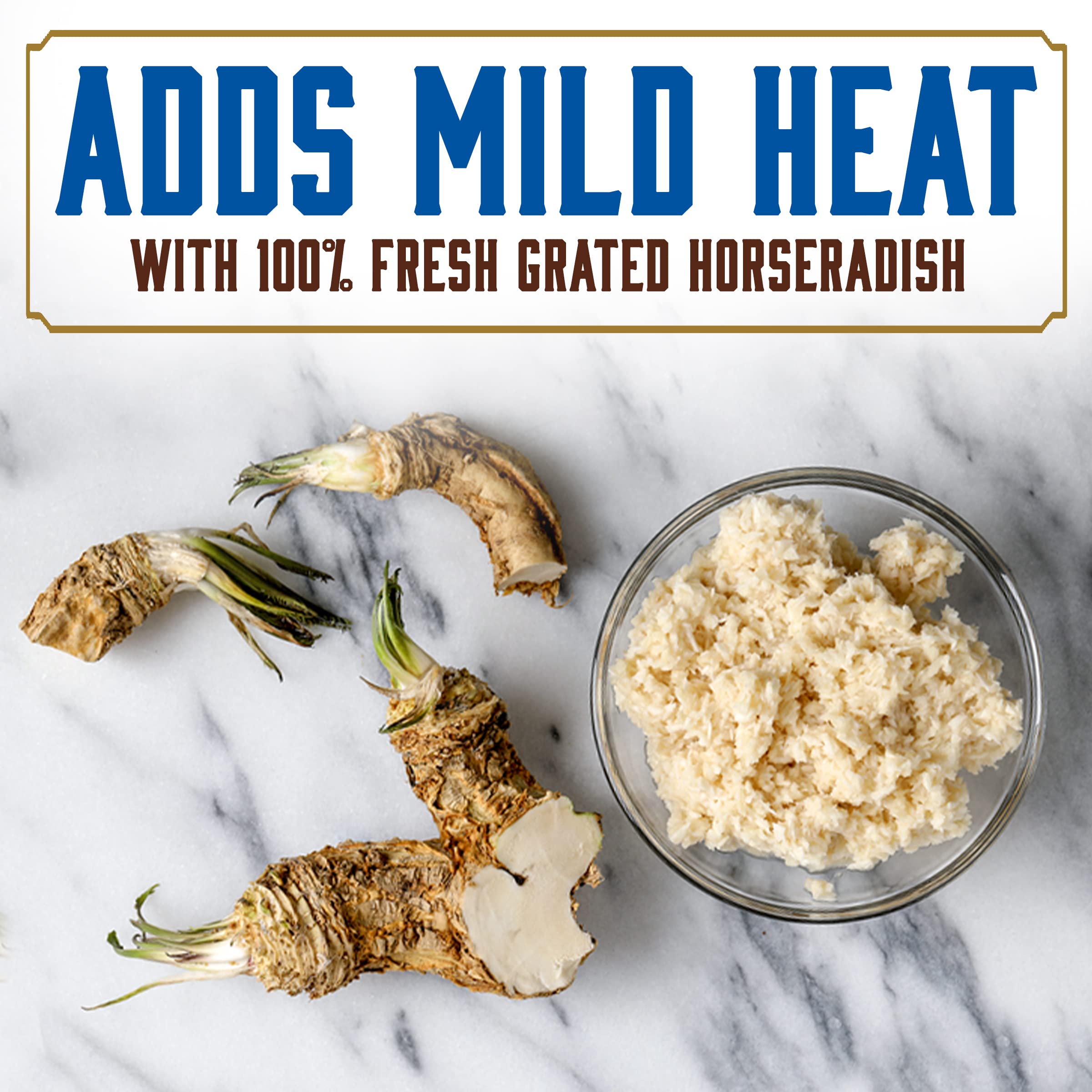 Beaver Brand Horseradish Sauce dip for fish and vegetables, creamy and inviting