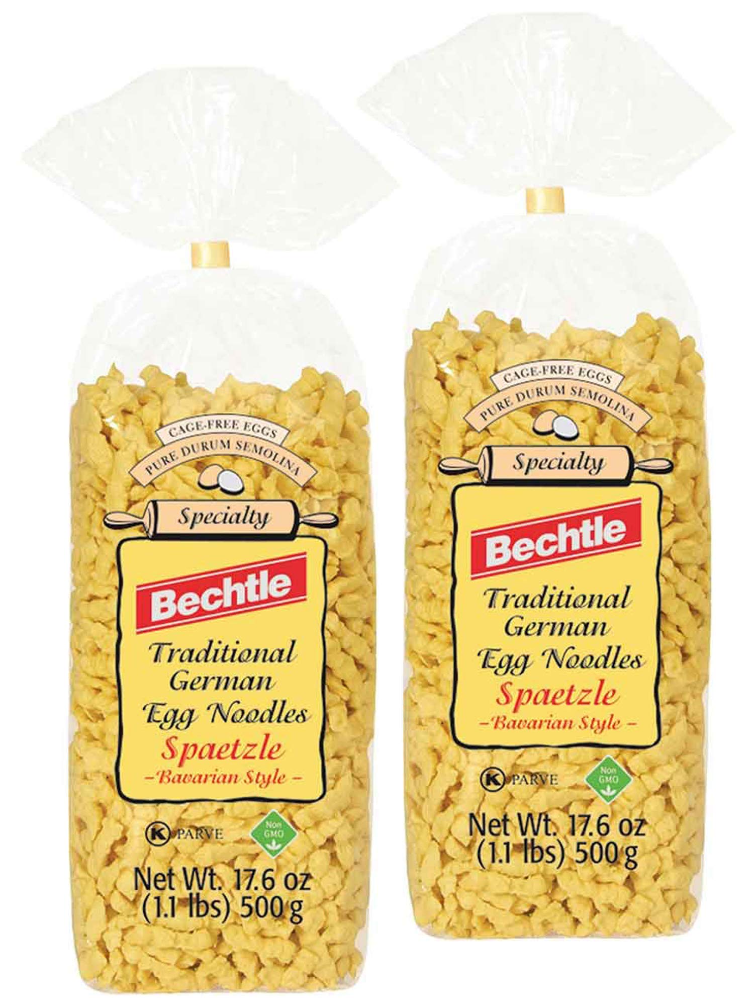 Bechtle Bavarian Style Spaetzle raw noodles, ready to soak up rich sauces.