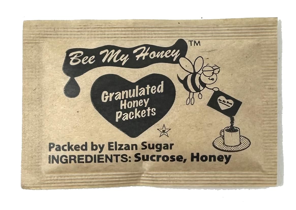 Bee My Honey packets ready for baking or oatmeal, convenient on the go.
