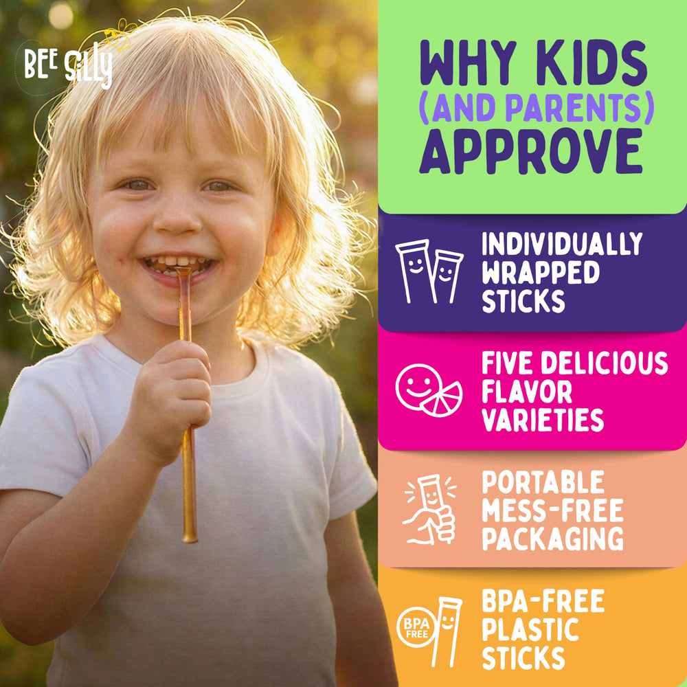 Bee Silly Blackberry stick provides a quick energy boost for kids.