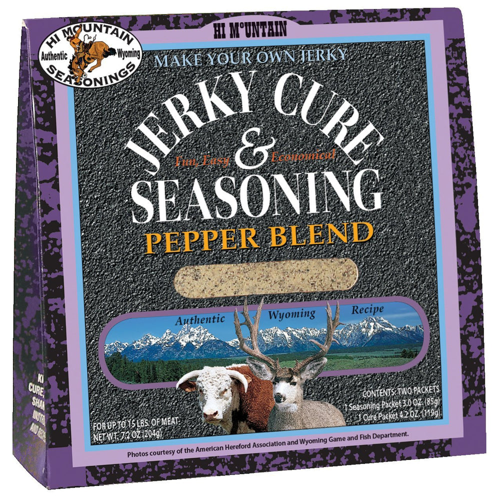 Beef jerky flavored with Pepper Blend for bold, savory bites.
