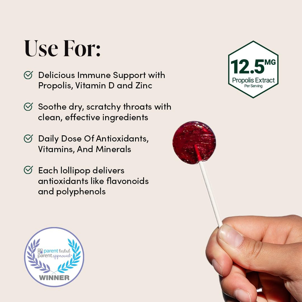 Beekeeper's Naturals propolis closeup highlighting bee-derived compounds
