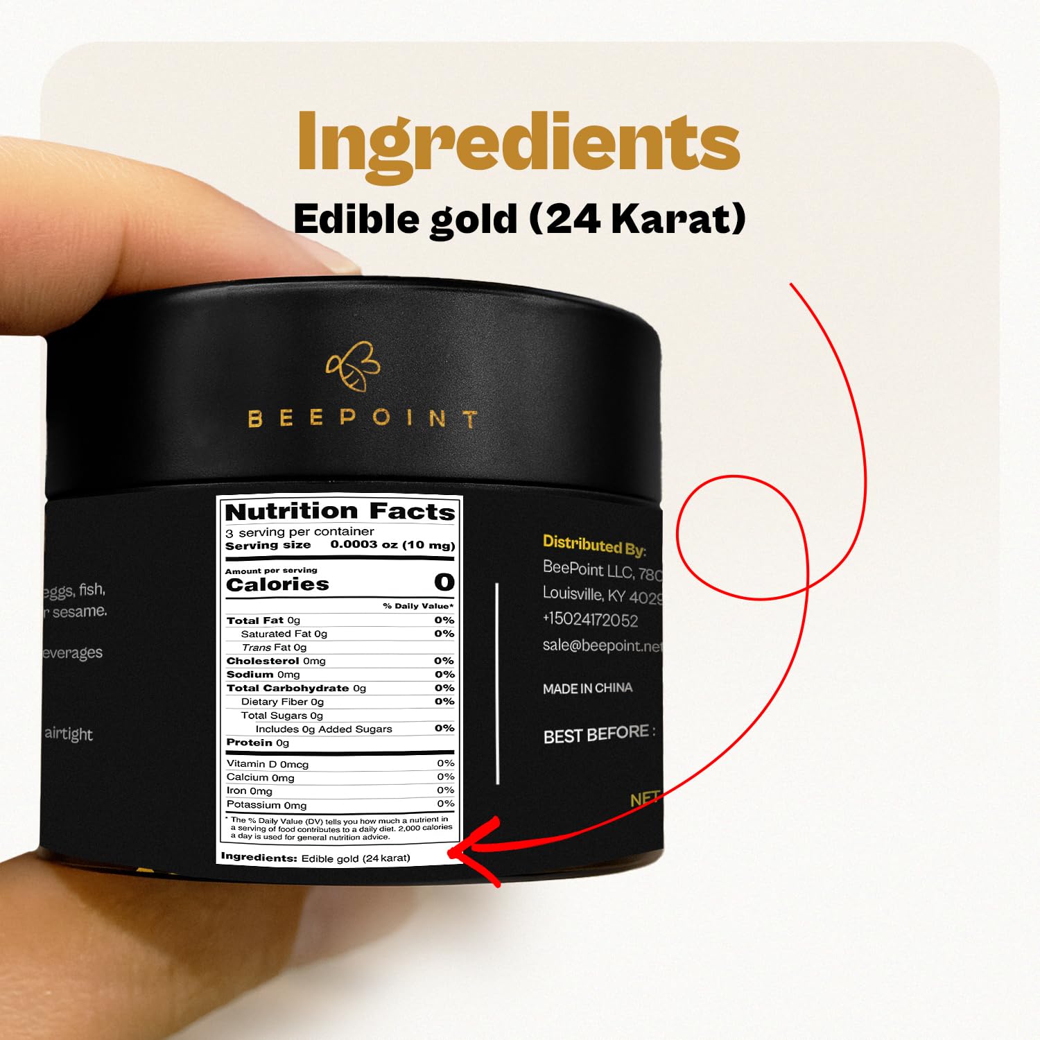 BeePoint 24K flakes on cupcakes enhancing celebration visuals