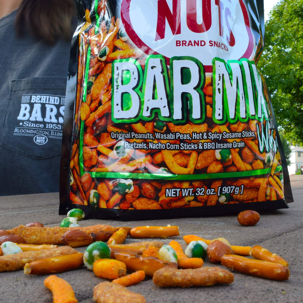BEER NUTS Bar Mix Wasabi packaging preserves freshness on the go.