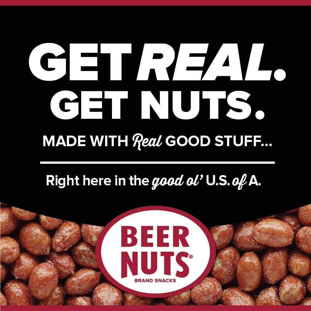 BEER NUTS Original peanuts nutrition highlight for protein and flavor during snacking.