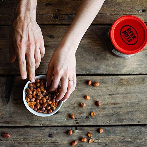 BEER NUTS Original Peanuts resealable can showcasing freshness and portability