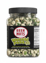Beer Nuts Wasabi Peas bag highlighting vibrant wasabi coating