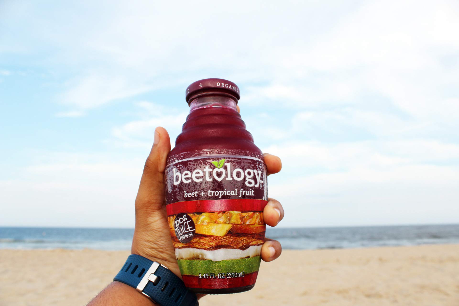 Beetology 6-pack beet juice supports on-the-go wellness.
