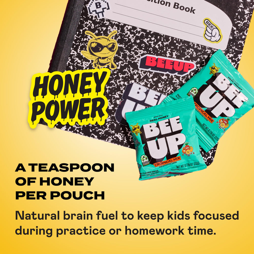 BeeUp sports bag-snack ready for post-practice fuel and quick recovery between games.