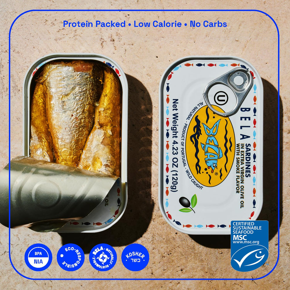BELA hand-selected sardines from Portugal, crafted with care and tradition.