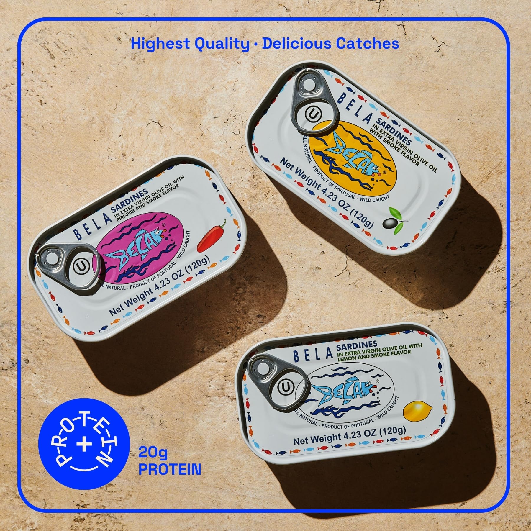 BELA wild caught sardines lemon tin for bright salads