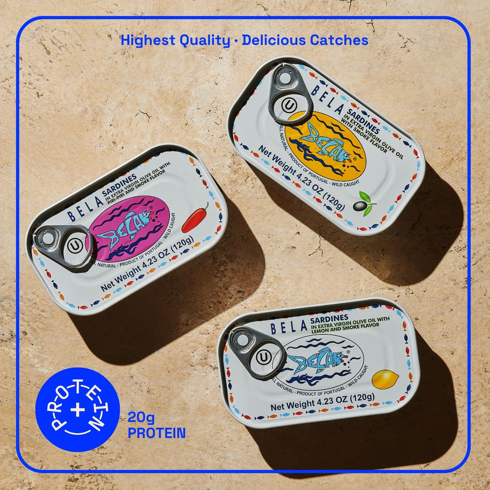 BELA wild caught sardines lemon tin for bright salads