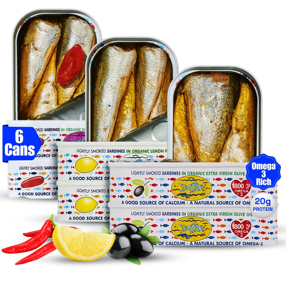 BELA wild caught sardines piri-piri tin for quick meals