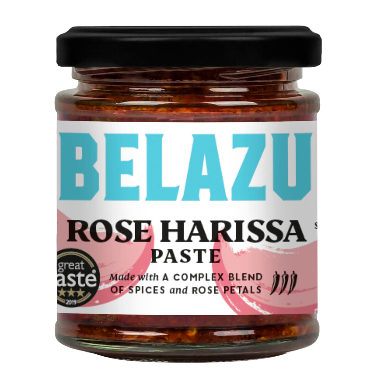 Belazu Rose Harissa 170g jar adds smoky depth to grilled dishes