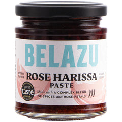 Belazu Rose Harissa Paste 170g adds smoky, slow-burning heat to marinades and meals.