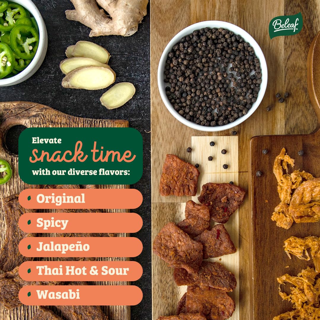 BE LEAF Original Plant-Based Jerky jalapeño slice ready to eat