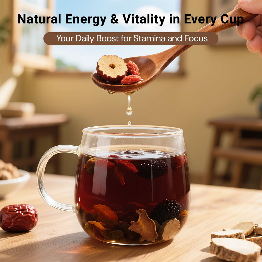 BeleePlanner Ginseng Ten Treasure Tea brewed cup with mellow aroma and balanced sweetness