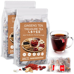BeleePlanner Ginseng Ten Treasure Tea packaging shows premium blend for daily wellness ritual