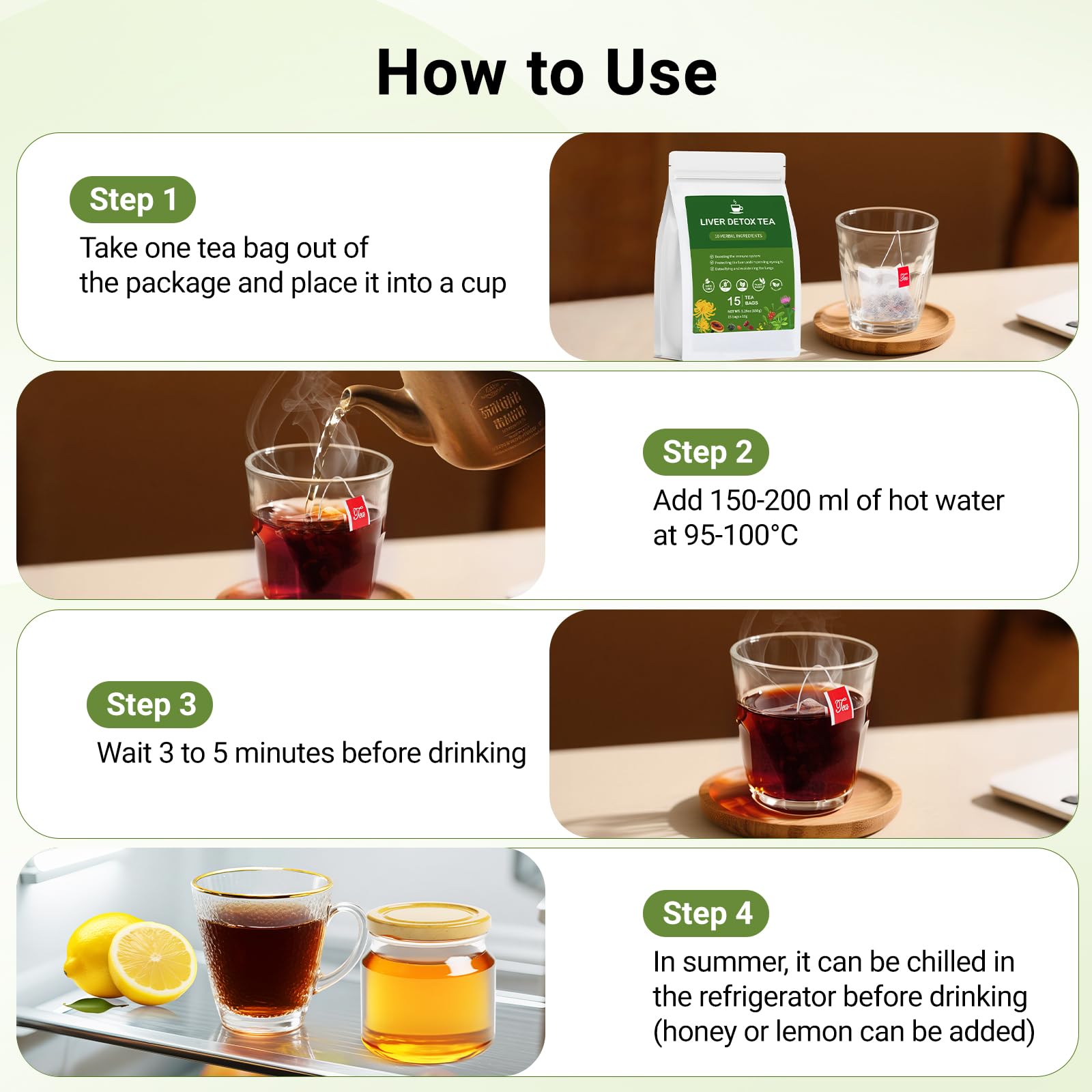 BeleePlanner corn-fiber tea bags illustrated for eco-friendly brewing