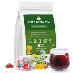 BeleePlanner Liver Detox Tea pack front view shows herbal blend