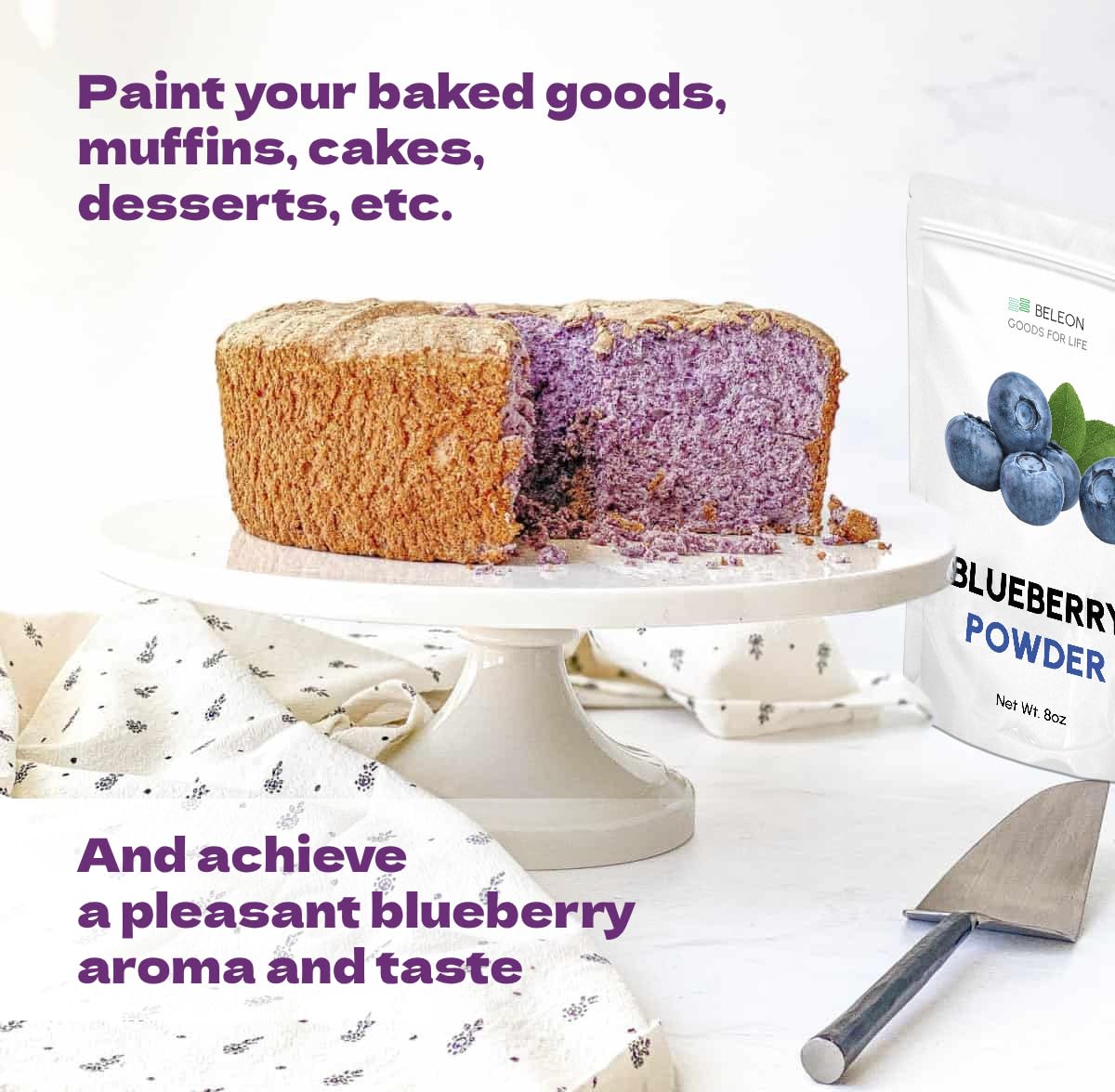 Beleon Blueberry Powder stored in a dark pantry for long shelf life.