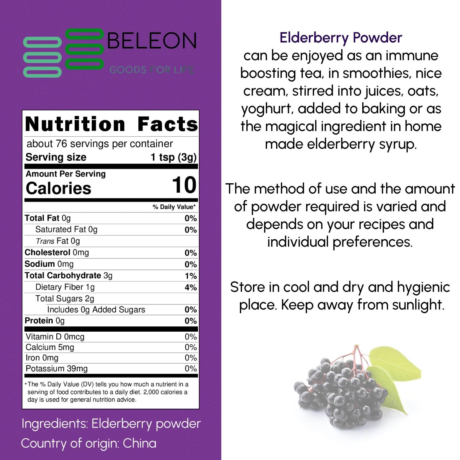 Baking with Beleon Elderberry Powder to add natural color and berry flavor.