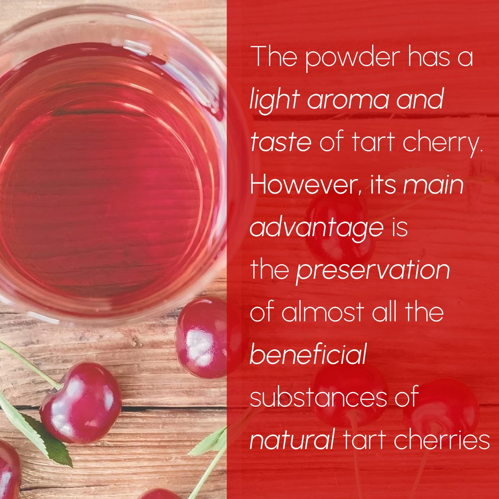 Beleon Tart Cherry Powder added to a yogurt bowl for fiber and taste
