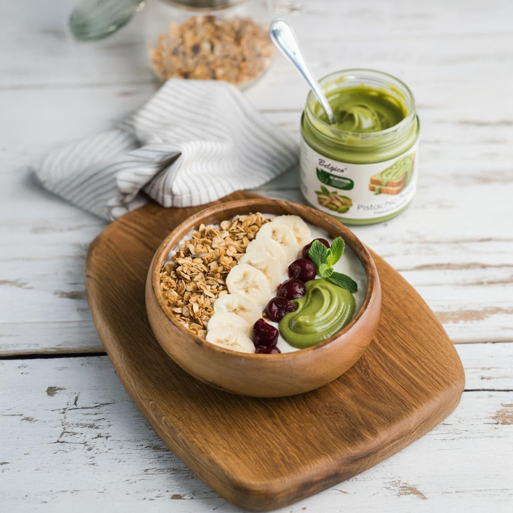 Belgico pistachio cream spread perfect for Dubai chocolate bar.