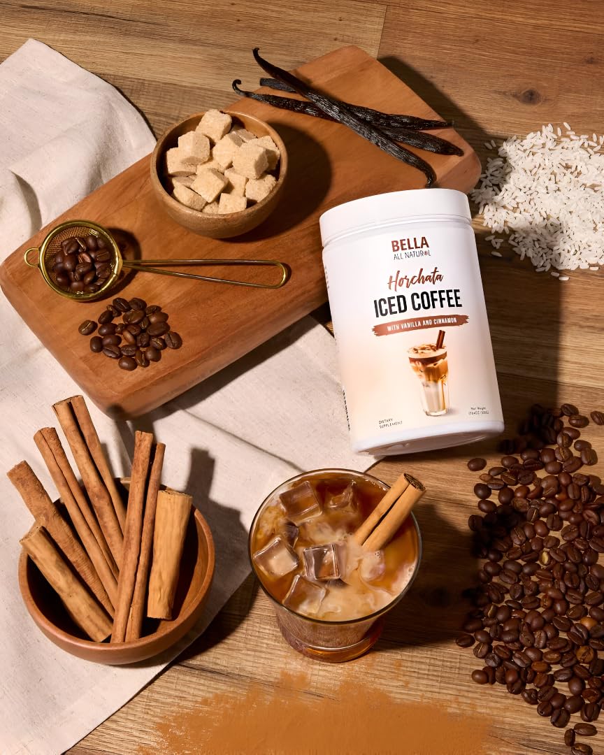 Bella All Natural Horchata Iced Coffee ready-to-drink for busy mornings