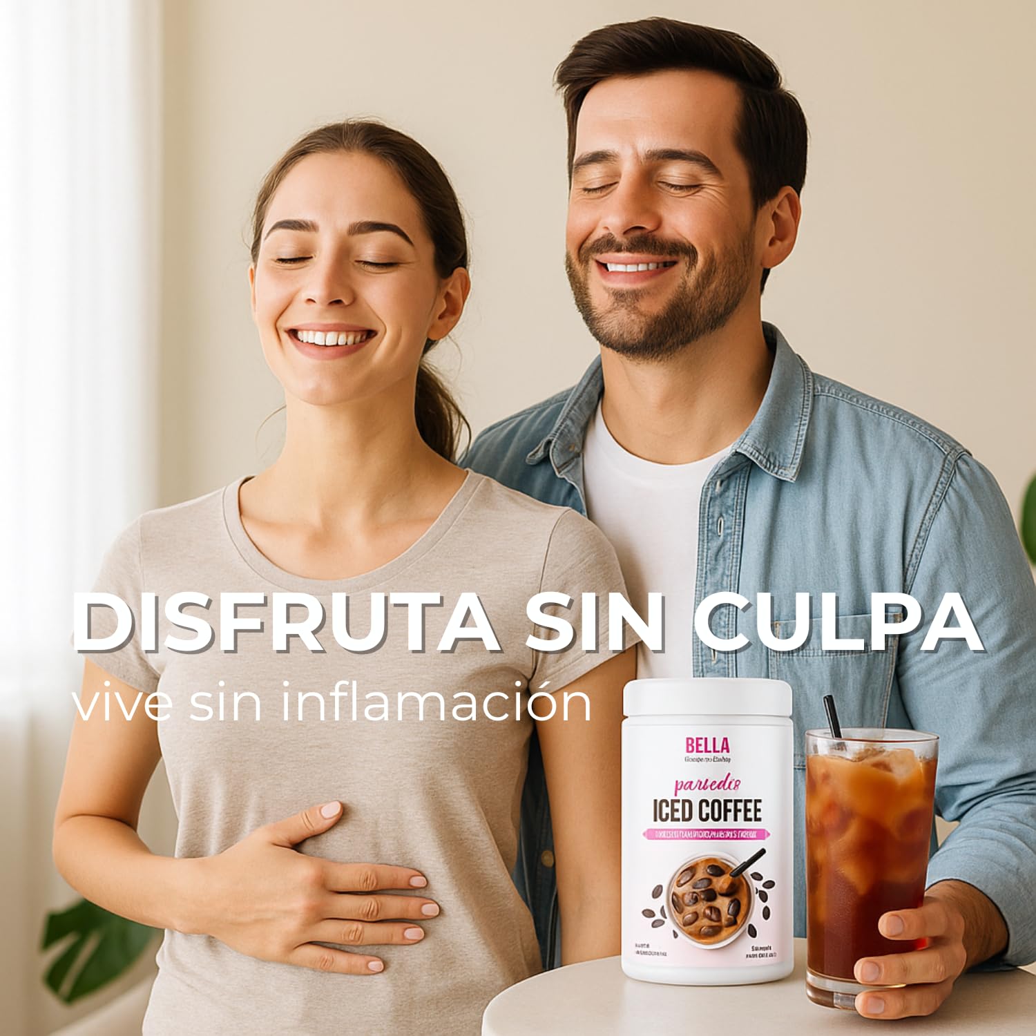 Bella All Natural Probiotic Iced Coffee ingredients label hints at natural flavors