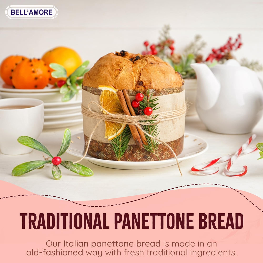 Bell'Amore Panettone crumb close-up showing fluffy texture.