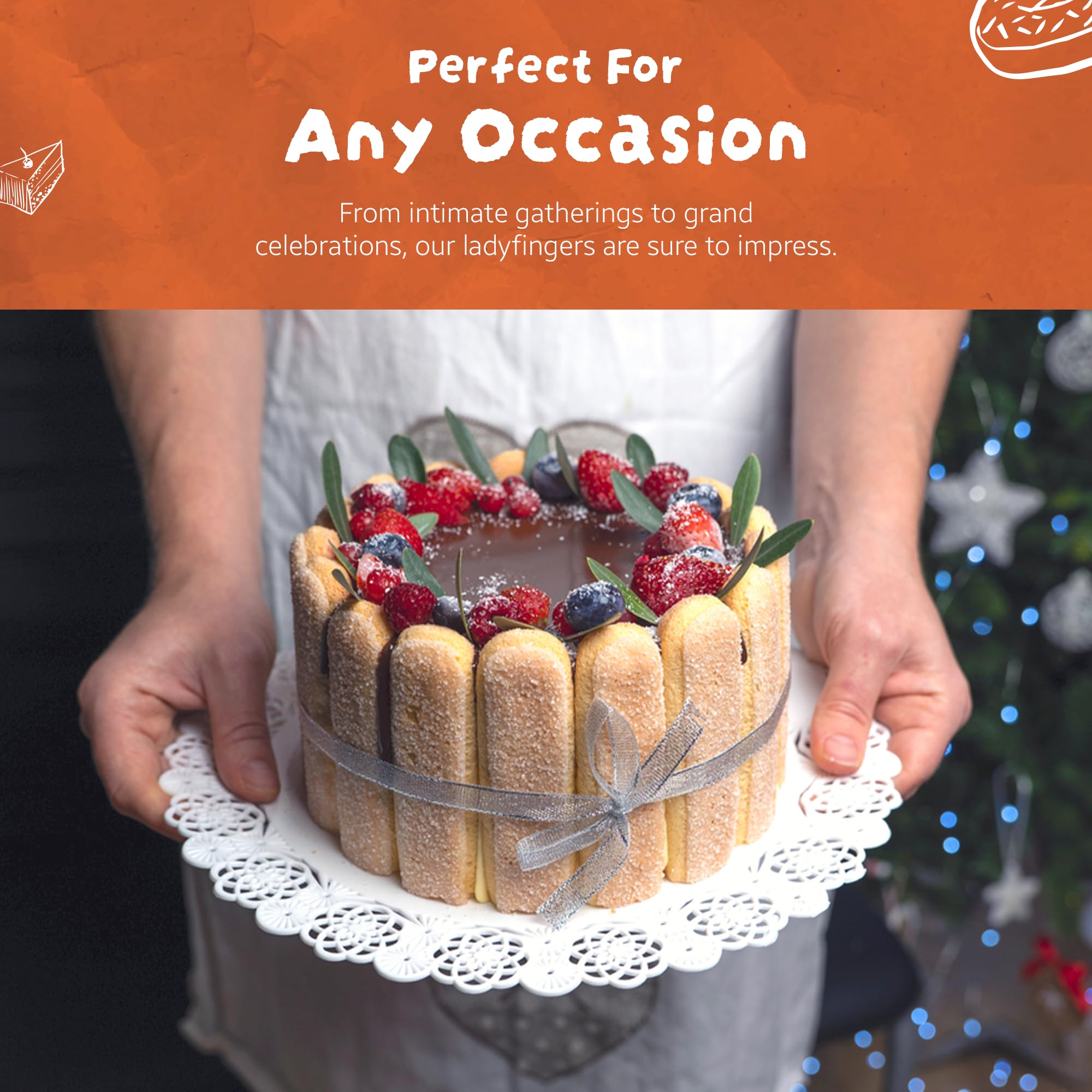 Bell'Amore Savoiardi Italian biscuits heritage, versatile for desserts and snacking.