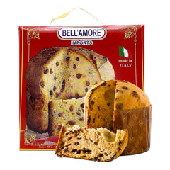 Bell'Amore Panettone with raisins close-up for festive breakfasts.