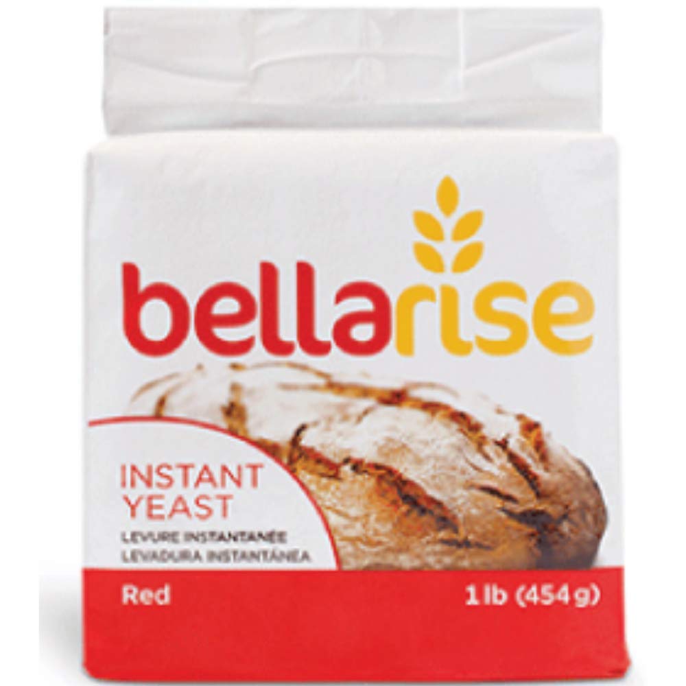 Bellarise Red Instant Dry Yeast front label shows reliable bread rising
