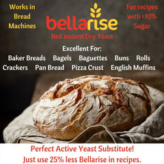 Bellarise Red Instant Dry Yeast packet open invites quick baking