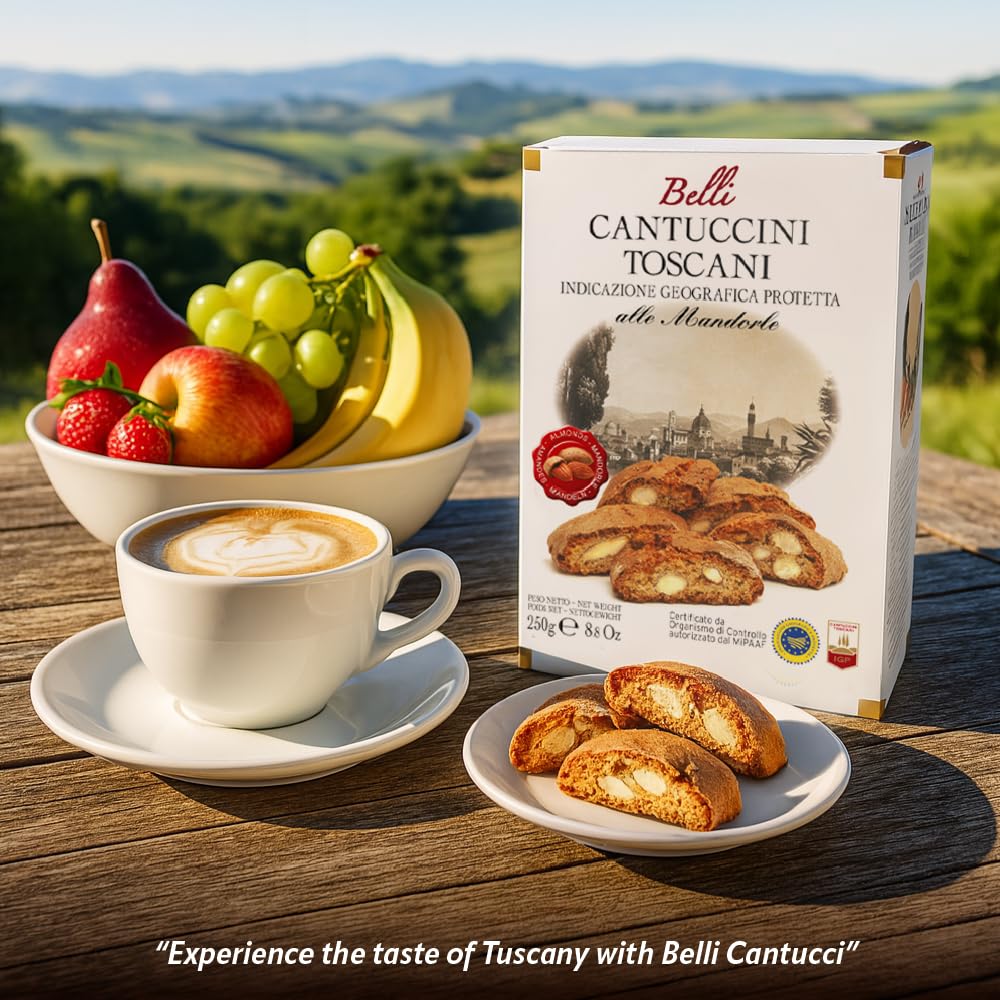 Belli Cranberry Biscotti ingredients-visual: rustic, high-quality ingredients featured.