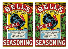 Bell's All Natural Seasoning 1oz box, salt-free poultry blend, ideal for healthy, flavorful chicken.
