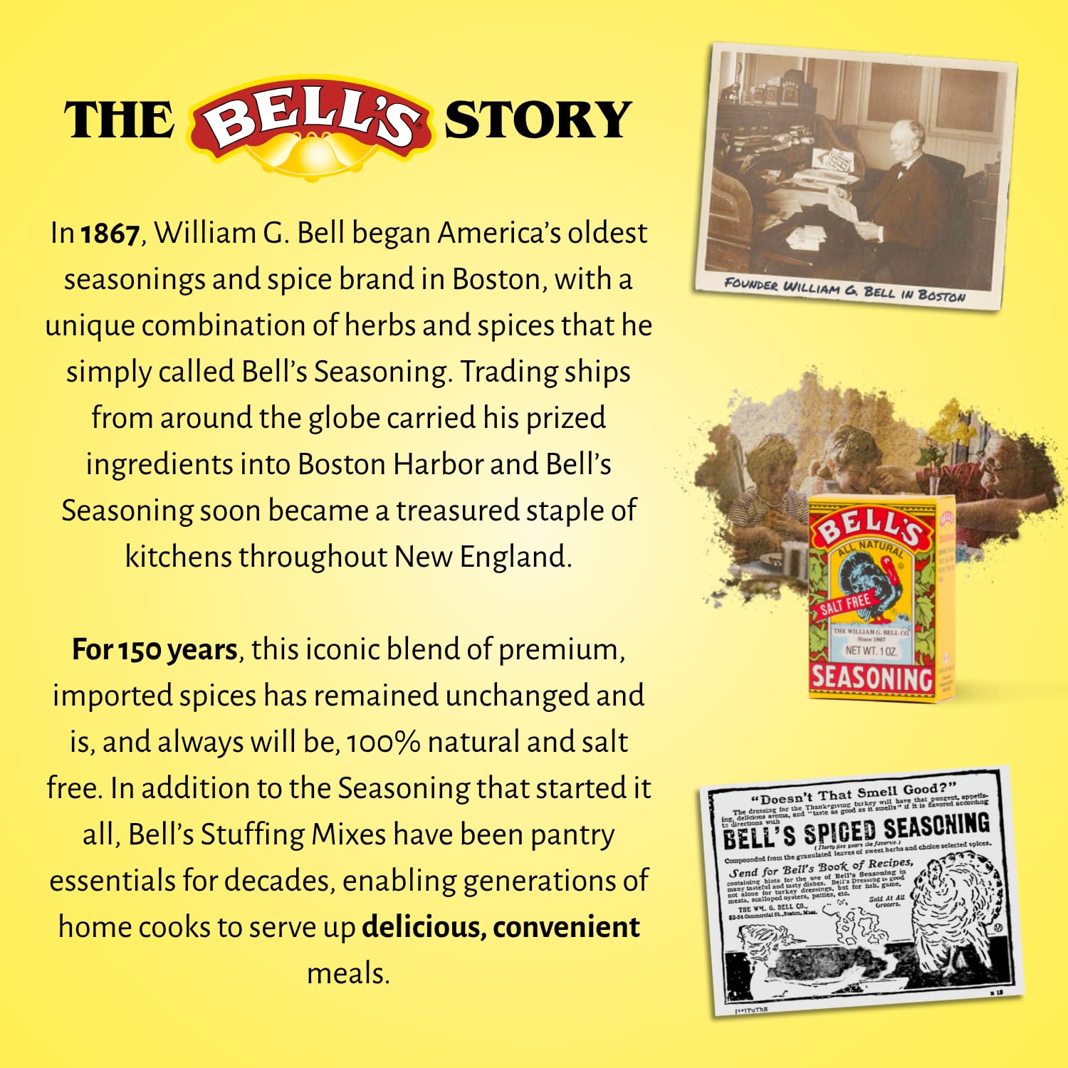 BELL'S spice box on kitchen counter suggests easy flavor on the go