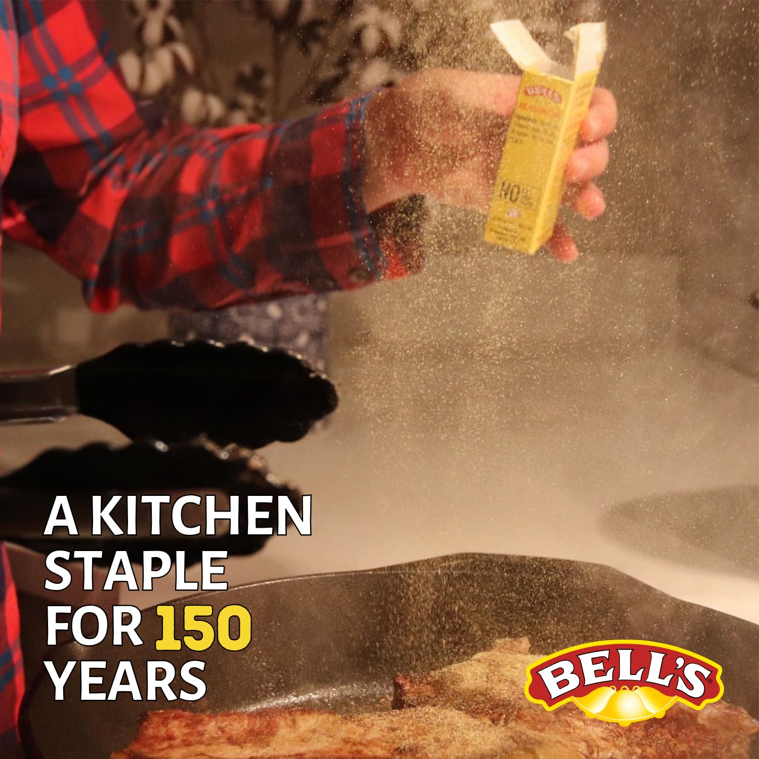 BELL'S label shows gluten-free, kosher, non-GMO benefits for diets