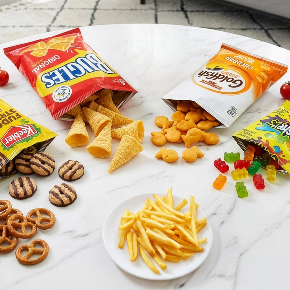 Assorted sweet and salty snacks from Belmint for easy sharing.