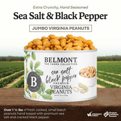 Belmont Peanuts cracked pepper seasoning adds bold taste to everyday meals