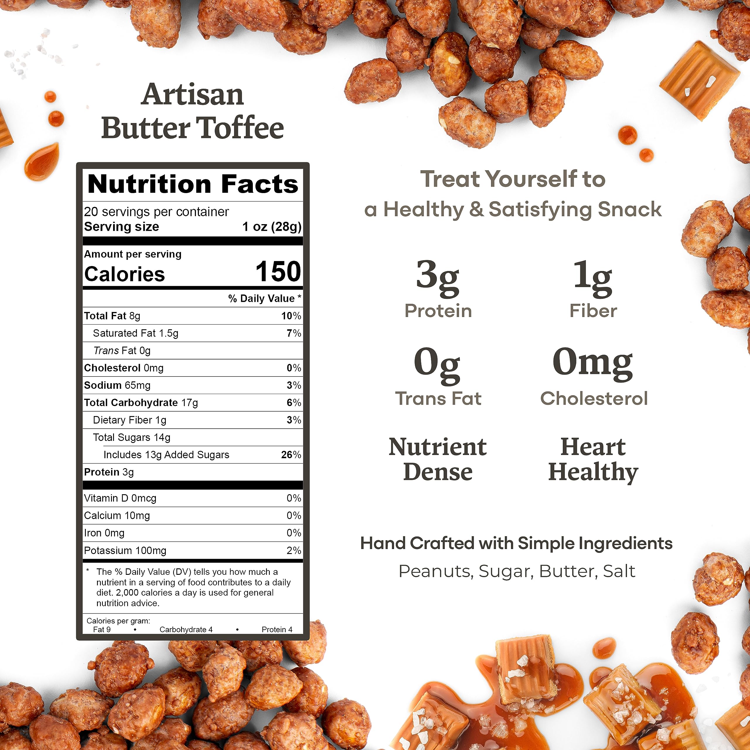 Belmont Peanuts hand-seasoned close-up shows premium, small-batch flavor you can savor.