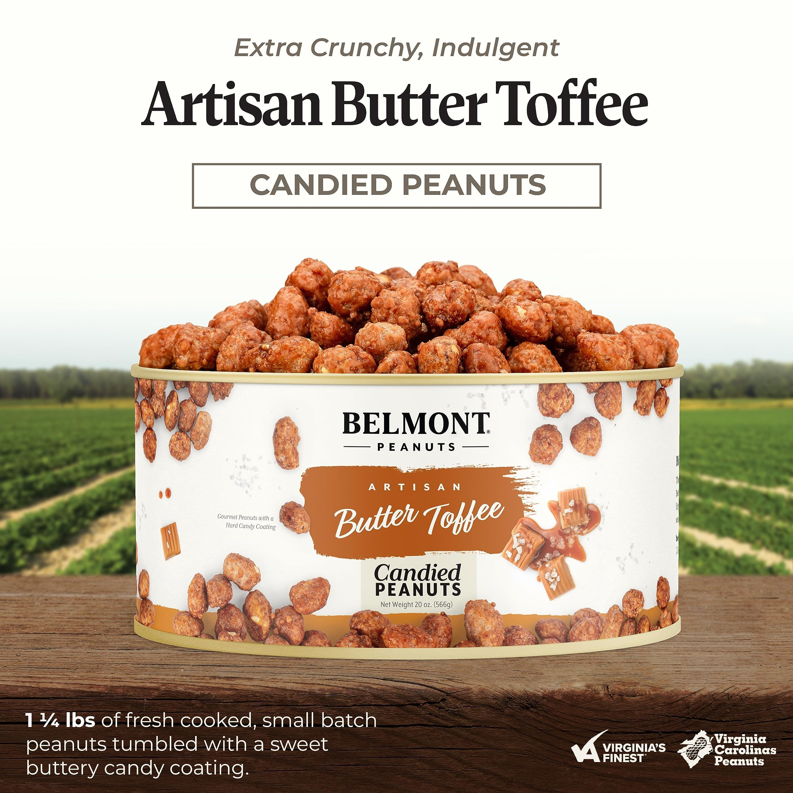 Belmont Peanuts Hand Seasoned Snack offers savory, even coating and crisp texture.
