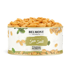 Belmont Peanuts Sea Salted Virginia Peanuts pack showing premium freshness
