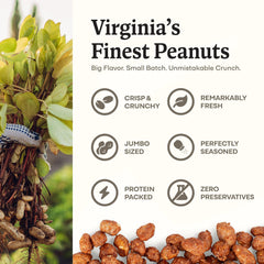 Belmont Peanuts Small Batch Gourmet emphasizes freshness and premium taste.