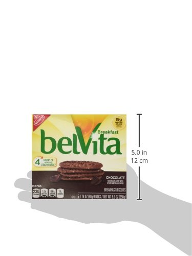 Belvita 5-pack packaging visible, convenient option for family snacks.